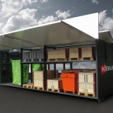 KIEBLER AG  -  Heukräne Industriekräne Dosieranlagen Krananlagen Metall- und Maschinenbau - Recycling Container RE-CUBE 15, KIEBLER AG