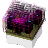 Hiltel Formentechnik GmbH  -  Werkzeugkonstruktion Füllsimulation CAM-Programmierung Werkzeugbau CAD / CAM - CAD Modell Elektrode mit Halter und Fräsbahnen