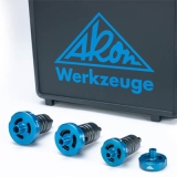 AKON Werkzeuge GmbH & Co. KG  -  Aufsteckdorne Schneideisenhalter Gewindebohrerhalter Aufsteckdorne mit Drehmomentkupplung Gewindebohrer - Halter für Akkuschrauber
