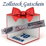 Zollstock Gott  -  Zollstock Meterstab Werbetechnik Sonderausstatungen mit Druck Blanko - Zollstock Gutscheine
