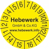 Hebewerk GmbH & Co. KG  -  Kran Krane Minikran Minikrane Vakuumheber - Prüfplakette - Kranprüfung: Unsere Sachkundigen kümmern sich um die jährliche Revision und die Reparatur Ihrer Hebezeuge und Lastaufnahmemittel:Durchführen der gesetzlich vorgeschriebenen jährlichen Revisionen (BGV D 8, BGV D 6 u.a.)Prüfungen vor der ersten InbetriebnahmeAußerordentliche PrüfungenBestimmen der Restnutzungsdauer/ Lebenszykluskosten