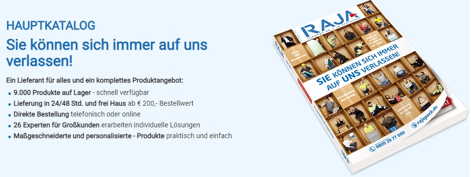 Rajapack GmbH  Carl-Metz-Straße 12 76275 Ettlingen Baden-Württemberg Deutschland Verpackungen Verpackung Verpackungsmaterial RAJAPACK Kartons